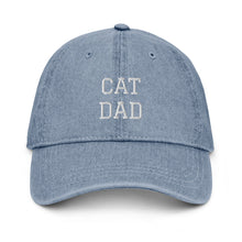Load image into Gallery viewer, CAT DAD - Denim Hat