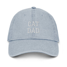 Load image into Gallery viewer, CAT DAD - Denim Hat

