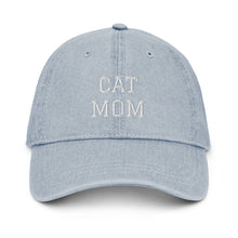 Load image into Gallery viewer, CAT MOM - Denim Hat
